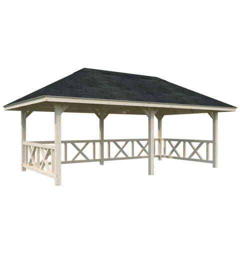 kiosque avec barrières