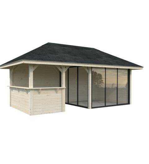 kiosque vitré et bar