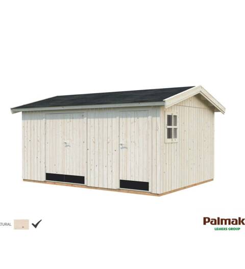 Abri de rangement isolé, 2 parties, toiture 2 penes