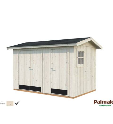 Abri de rangement isolé, 2 parties